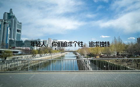 年轻人, 你们追求个性, 追求独特