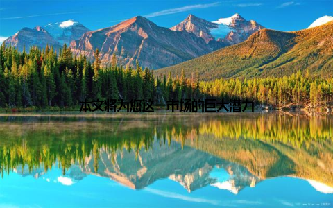 本文将为您这一市场的巨大潜力