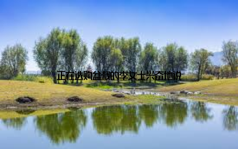 正在选购盆栽的李女士兴奋地说