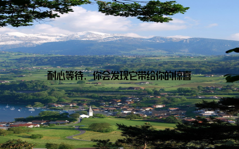 耐心等待, 你会发现它带给你的惊喜