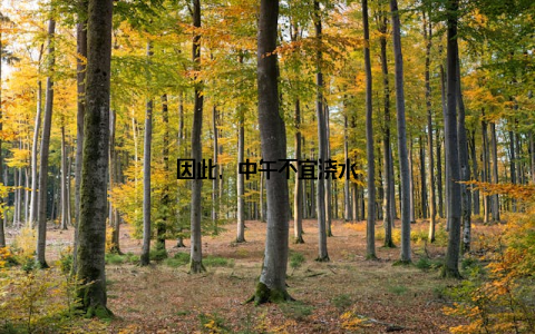 因此, 中午不宜浇水