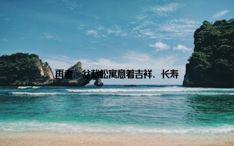 再者, 盆栽松寓意着吉祥、长寿