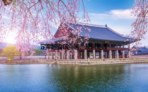 定期检查病虫害, 及时处理