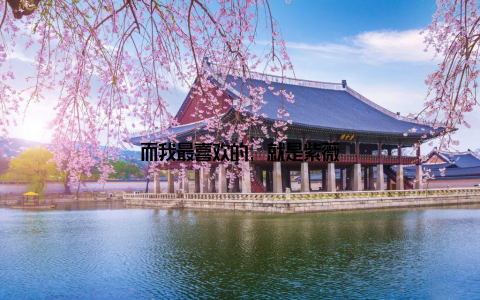 而我最喜欢的, 就是紫薇